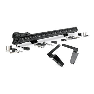 LED Light Kit Bumper Mount 30" Black Single Row Toyota Tundra 14-21