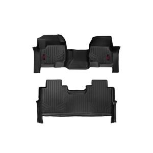 Floor Mats FR & RR FR Bench Ford F-250/F-350 Super Duty 2WD/4WD 17-26