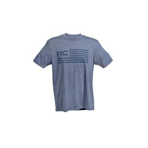 Rough Country T-Shirt American Flag Blue XL