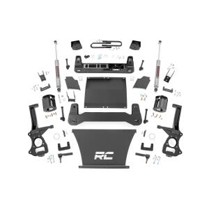 6 Inch Lift Kit Mono Leaf Rear Chevy Silverado 1500 4WD (2022-2024)