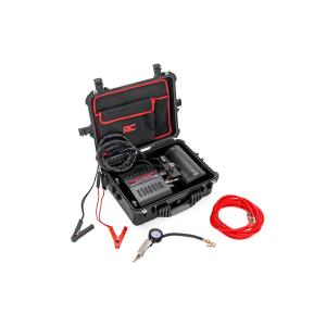 Portable Twin Motor Air Compressor w/Carry Case 12 Volt 150PSI 6.16 CFM