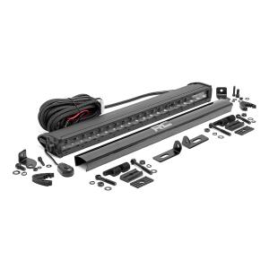 LED Light Kit Bumper Mount 20" Black Single Row Ford Ranger 19-23