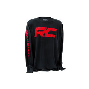 Rough Country Long Sleeve RC Tread Sleeve Black|2 XL