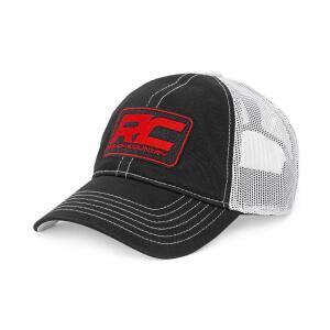 Rough Country Hat White Mesh Rough Country Patch Black/Red