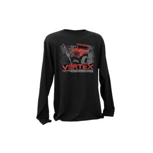 Rough Country T-Shirt Long Sleeve Vertex Black SM