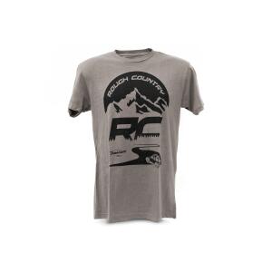 Rough Country T-Shirt RC Mountains Warm Gray SM