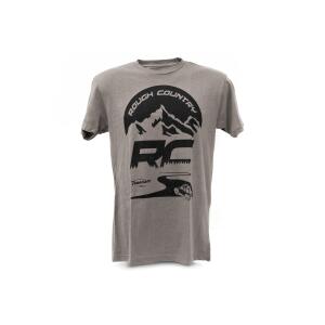 Rough Country T-Shirt RC Mountains Warm Gray MD