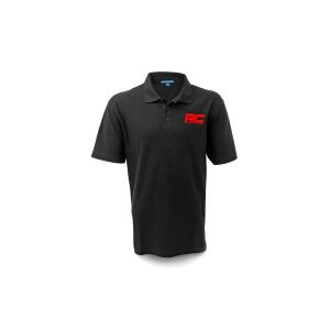 Rough Country Polo Rough Country Logo Black Cotton Size XL