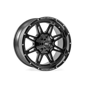 Rough Country 94 Series Wheel One-Piece Matte Black 20x10 8x170 -18mm