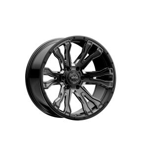 Torque Prime Gloss Black w/Milled Accent 20x9 6x5.5 -12mm