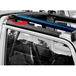Rail Roof Door Pad Side for 1985-1995 Suzuki Samurai Black Denim S78641-83000