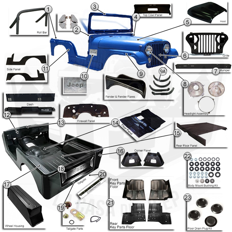 thumbnail interactive-video image 1 of OMIX 13316.01 Plastic Glove Box Insert For 72-86 Jeep CJ Series 1 of 13