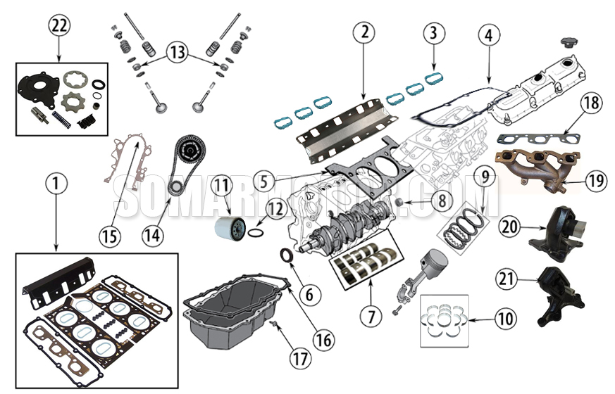 Diagram Engine  Parts - Wrangler JK | Somar Motor LLC