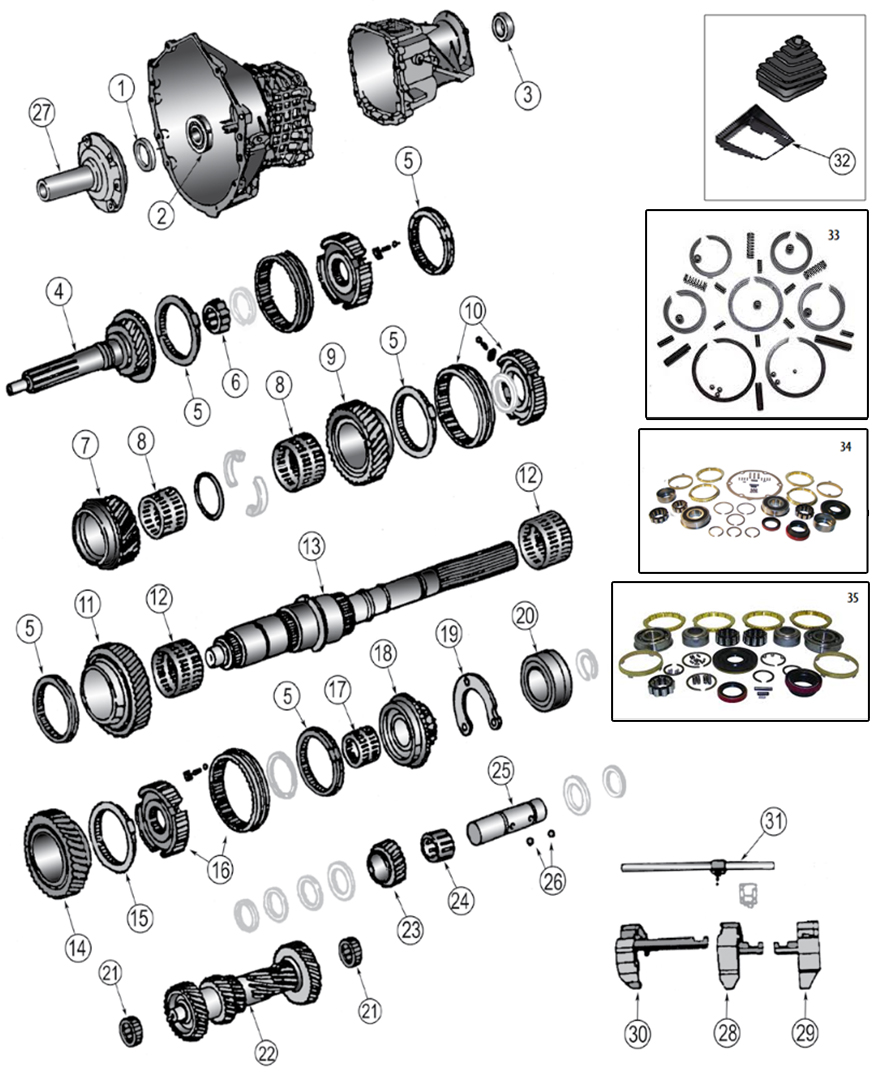 Diagram Transmission Parts - NV3550 | Somar Motor LLC