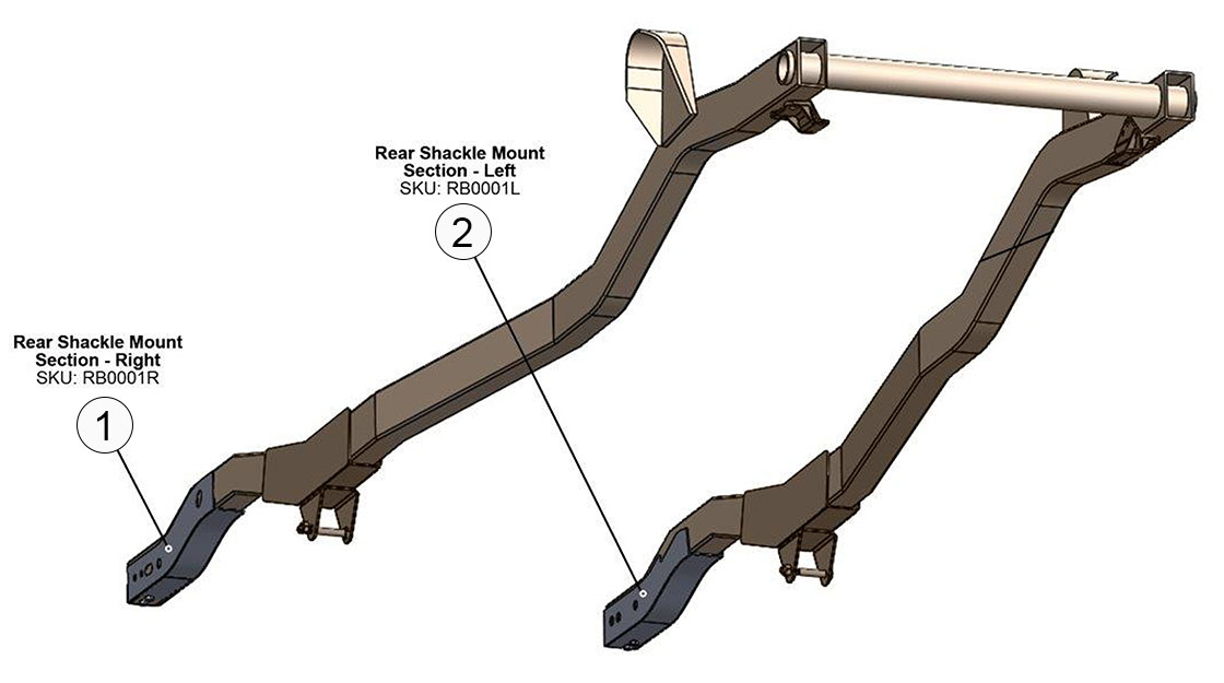 Frameworks Diagrams Parts - Jeep CJ-5 (1976-1986)