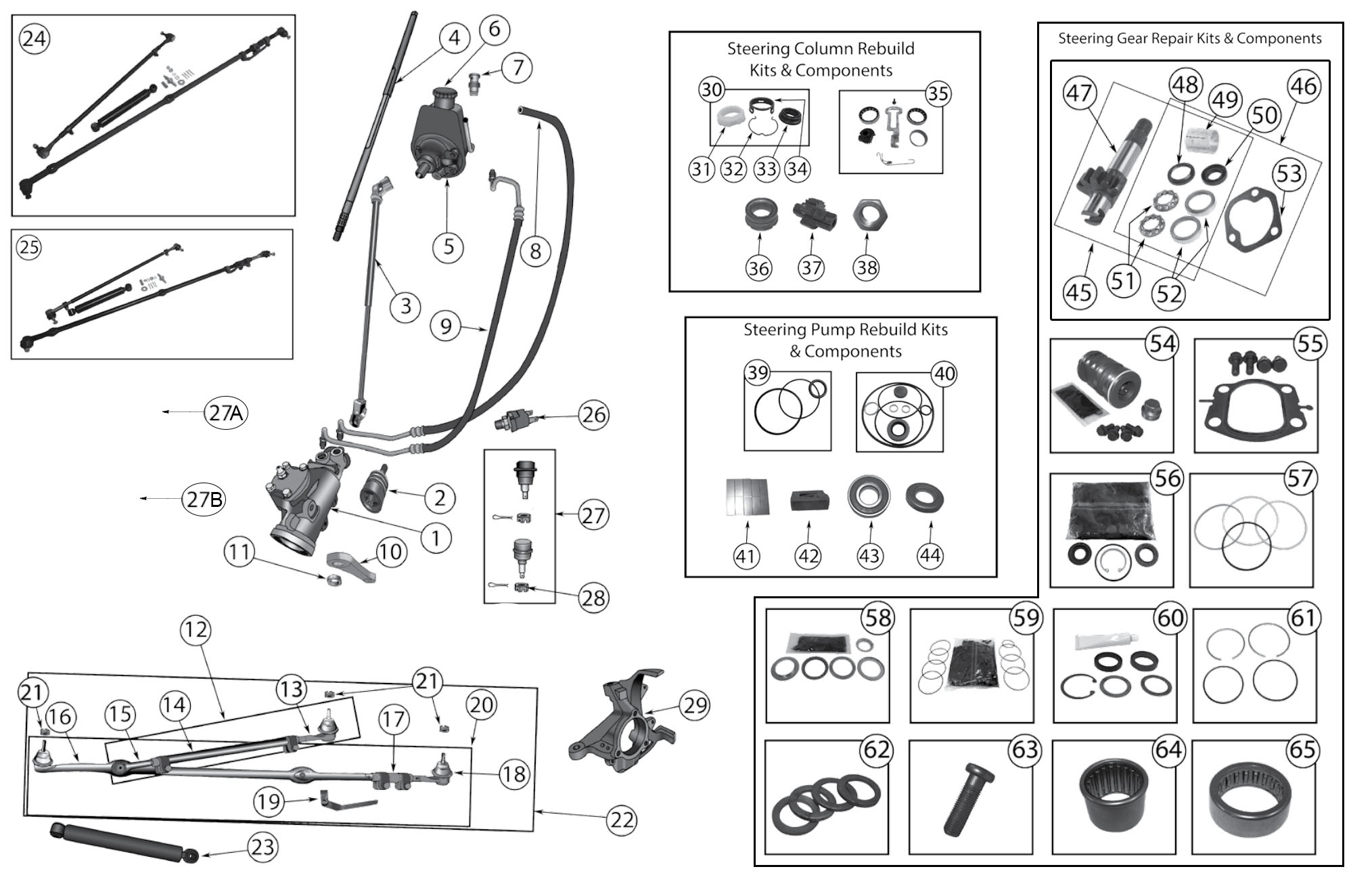 Diagram Steering Parts - Wrangler YJ | Somar Motor LLC